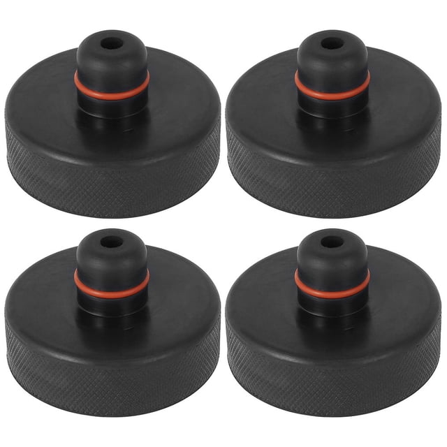 4 Pcs Prise de Levage pour Tesla Modèle 3 Modèle S Modèle X Adaptateur de Levage Point Adaptateur de Prise Protecteur en Caoutchouc Robuste (Noir)
