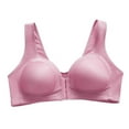 thumbnail image 2 of AMERTEER Women‘s Full Coverage Front Closure Wire Free Back Support Posture Bra, 2 of 9