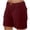 *Wine, variant on ClodeEU Women's High Waisted Lightweight Cargo Knee Length Shorts with Multiple Pockets,Loose Fit Wide Leg Casual Bermuda Pants Coffee,Womens Plus M