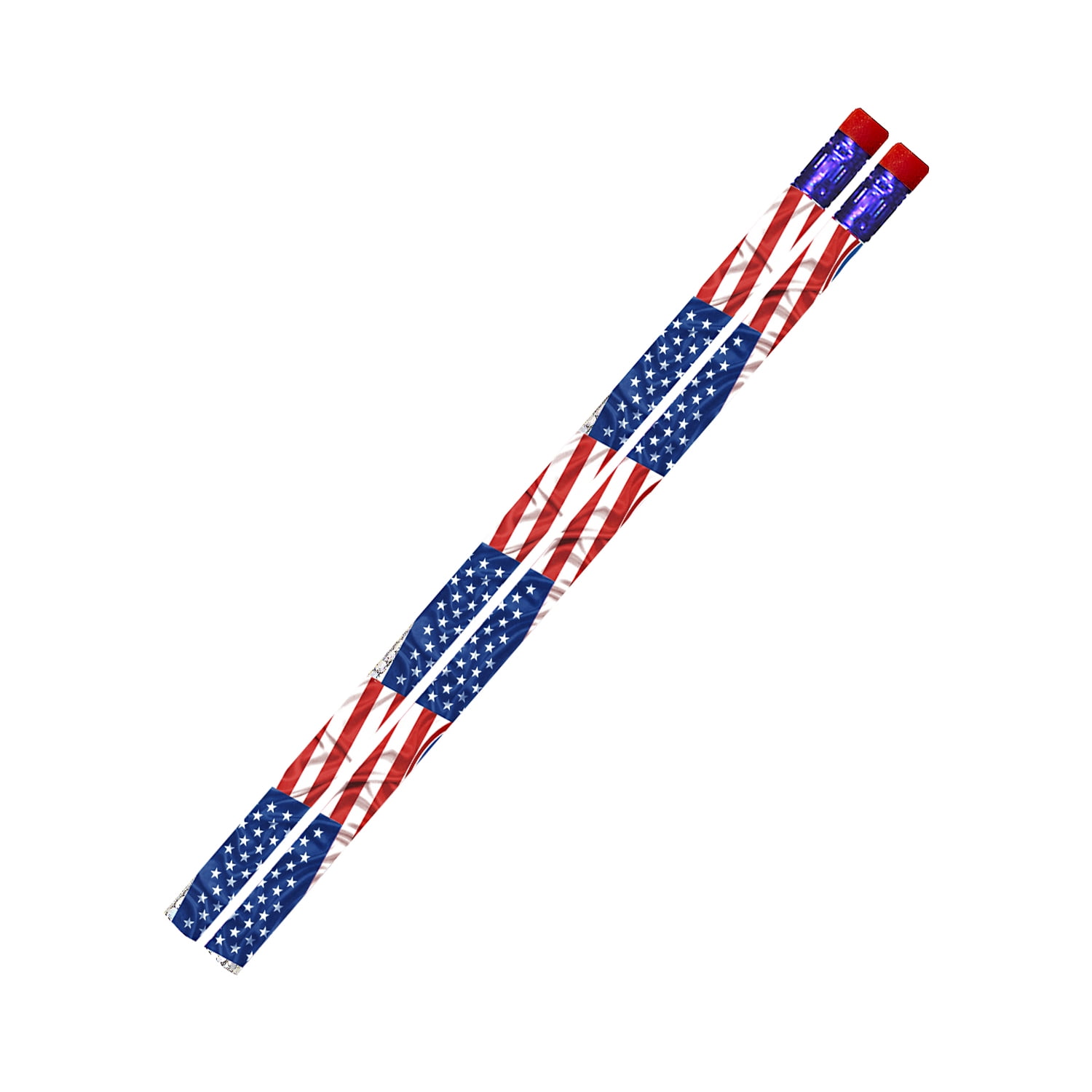 Musgrave Pencil Company Flags & Fireworks Pencil, 12 Per Pack, 12 Packs