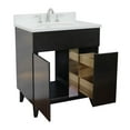 thumbnail image 6 of Bellaterra Home 31" Single vanity in Silvery Brown finish top with White quartz and oval sink, 6 of 10