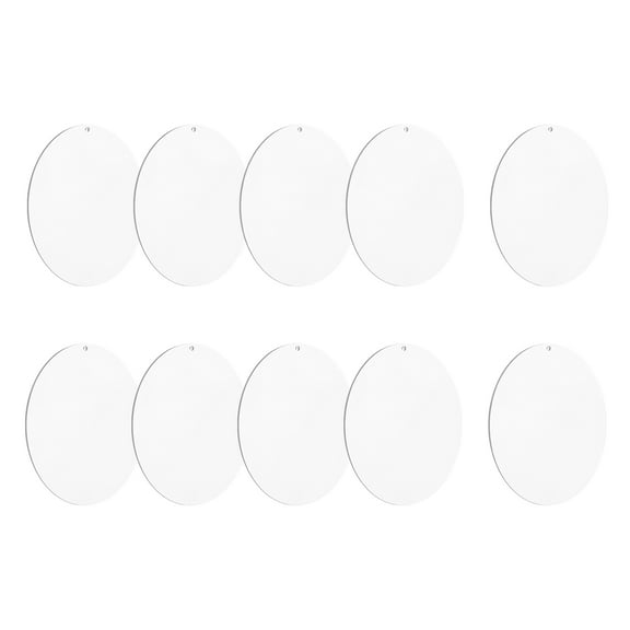 Uxcell Acrylic Keychain Blanks, 10Pcs 4.7 Inch Round Clear Acrylic Keychains 2mm Thick Circle Discs Blanks
