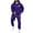 Purple, variant on Popular Two-Piece Men's Sportswear Running Mens Tracksuit Men Running Sets Men's Spring Autumn Tracksuit Sets