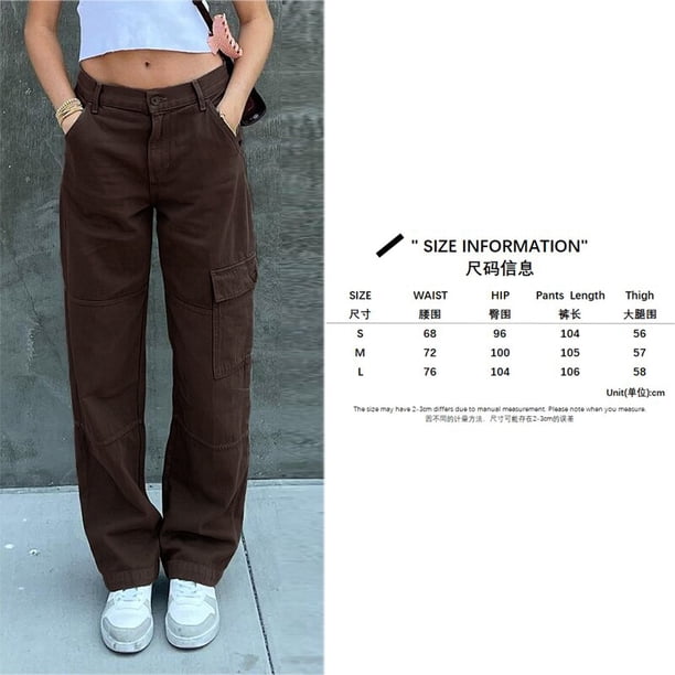 Pantalones Cargo informales de cintura baja, ropa informal suelta gris Vintage, pantalones vaqueros holgados para mujer, pantalones rectos Sexy Y2K de gran tamaño de calle alta Tan Jianjun unisex