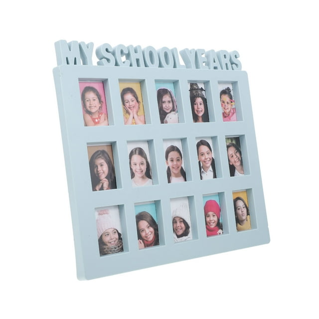 OULII School Years Picture Frame Photo Preservation PVC Rectangle Family Photo Frame 1Set