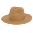 thumbnail image 2 of Womens Mens Wide Brim UV Protection Straw Panama Hat Fedora Summer Beach Sun Hat UPF Straw Hat for Women, 2 of 4