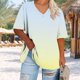 thumbnail image 4 of mfyjkho Tops Elegantes Para Mujer, Camiseta Deportiva Informal De Verano De Manga Corta Con Cuello En V De Gran Tamaño Para Mujer Tops Para Salir Para Mujer Xxxxl, 4 of 6