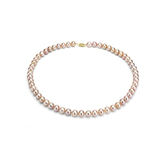 ADDURN Ultra-Luster 11-12mm Pink Genuine Cultured Freshwater Pearl 18" Necklace and 14kt Yellow Gold Filigree Clasp