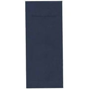 JAM Paper #12 4-3/4" x 11" 80 lb Policy Cardstock Envelopes, Navy Blue, 100-Pack