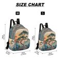 thumbnail image 2 of FORMRS Mini Backpack Purse for Women Quilted Travel Daypack Casual Shoulder Bag, Pine Tree at Dawn, 2 of 7