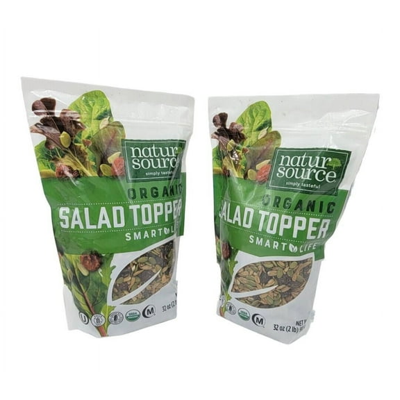 2 Packs NaturSource Organic Salad Topper Smart Life 2 LB Each Pack, Total 4 lbs