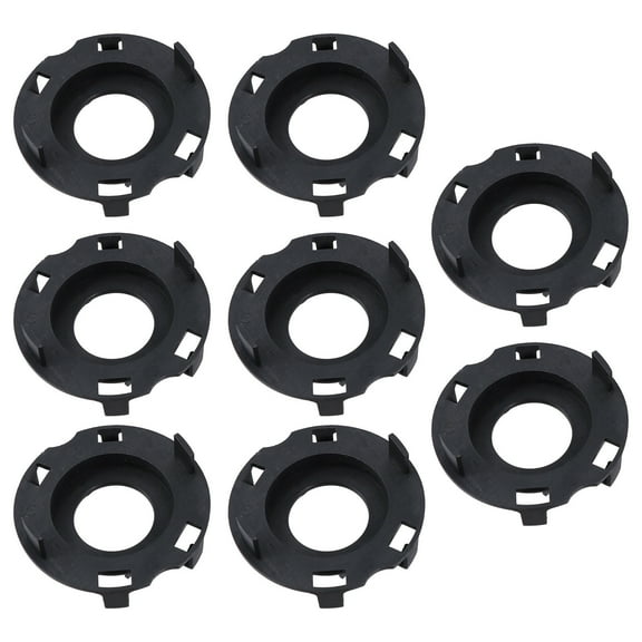NICEXMAS 8Pcs Auto LED Headlight Base Black Plastic with Scratch Protection