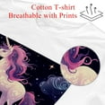 Starry Unicorn 100 Cotton White TShirt Classic Comfort and Style