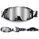 thumbnail image 2 of Gafas de moto UV400 JAMW Todoterreno Marco blanco y negro, 2 of 5