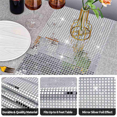 thumbnail image 2 of 3X Disco Table Runner Mirror Silver Foil Table Runner Glitter Metallic Table Cover for Disco Dance Wedding, 2 of 6