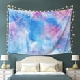 thumbnail image 6 of YFYANG Abstract Blue Watercolor Art Tapestry, Bedroom Dormitory Living Room Decoration Tapestrys Wall Hanging , 80 x 60 in, 6 of 8