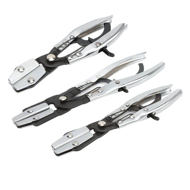 Hose Clamps Kit, Carbon Steel Hose Pinch Off 3Pcs/Set Rustproof Wear Resistant For Brake Radiator Gas Fuel Lines