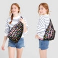 thumbnail image 4 of Owl Pattern Travel Sling Bag - Fashionable Crossbody Backpack with USB Charging Port, Perfect for Tech Essentials, 4 of 4