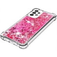 thumbnail image 4 of Case for Galaxy A56 5G,Flowing Bling Liquid Hearts Sparkle Moving Glitter Quicksand Waterfall Anti-Fall Protective Girls Women Phone Case for Samsung Galaxy A56 5G (Rose), 4 of 14