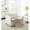 Ivory, variant on Stylish Ebony Leather Swivel Stool - Versatile For Various Spaces Accent Chair Ebony, Smooth Action