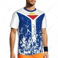 thumbnail image 4 of Exclusive design Saint Martin Flag Grain 3D Printed Men For Running Bike Soccer Tennis Fitness Sports tshirt Mesh Short T-shirt, 4 of 12
