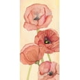 thumbnail image 2 of Chabot, Natasha 11x18 Black Ornate Wood Framed with Double Matting Museum Art Print Titled - Poppy Composition II, 2 of 4