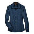 thumbnail image 4 of Harriton M550W Women's Long Sleeve Denim Shirt-Dark Denim-3XL, 4 of 5