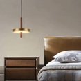 thumbnail image 3 of Walnut Chandelier Modern Simple Creative Personality Minimalist Bedside Hanging Lamps LED Full Copper Bar Single Head Dining Room Hanging Lamps, 3 of 4