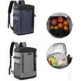 thumbnail image 4 of Backpack Cooler Insulated 20L Soft Beach Backpack Cooler Picnic Camping Beach Hiking BBQ, 4 of 5