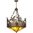 thumbnail image 2 of Meyda Tiffany 155789 Ducks In Flight 4 Light 24" Wide Pendant - Copper, 2 of 2