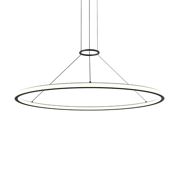 Sonneman 2234.25 Luna 50" Wide Led Ring Chandelier - Black