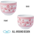 thumbnail image 5 of Silver Buffalo Sanrio Hello Kitty Strawberry Milk Pattern Ceramic Ramen Noodle Rice Bowl with Chopsticks, Microwave Safe, 20 Ounces, 5 of 9