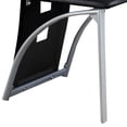 thumbnail image 3 of Benjara Metal Side Chair with Square Cutouts, Set of 2, Black and Silver, 3 of 3