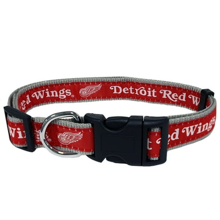 UPC: 0849790076709 | Pets First NHL Detroit Red Wings Cat and Dog Collar – Heavy-Duty Durable & Adjustable Collar Small