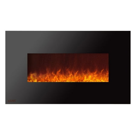 Ignis Royal 36 Inch Electric Fireplace With Crystals Walmart Com