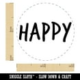 thumbnail image 2 of Happy Fun Text Self-Inking Rubber Stamp Ink Stamper - Dry Pad (No Ink) - Mini 1/2 Inch, 2 of 7