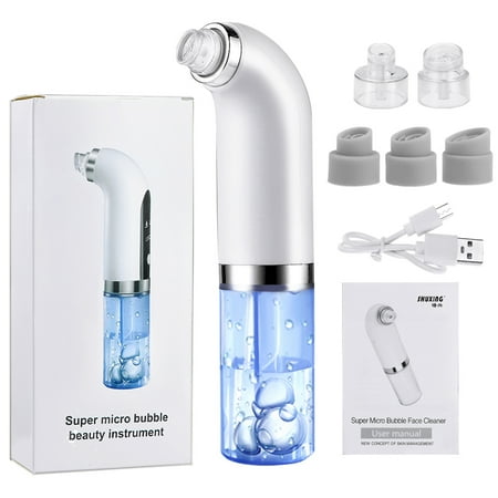 Petbank Electric Blackhead Remover, Rechargeable Pore Sucker Acne Pimple Extractor Blackhead Remover Pore Vacuum with 6 Replaceable Probes