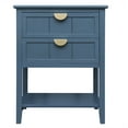 thumbnail image 2 of American Style Modern Nightstand, 2 Drawer Side Table with Open Display Shelf, Bedside Table for Bedroom, Living Room, Study Room, 2 of 7