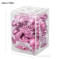 thumbnail image 4 of 30 Pieces of Assorted Pink Christmas Ball Ornaments Shatterproof Seasonal Decorative Hanging Baubles Set with Reusable Hand-held Gift Package for Holiday Christmas Tree Decorations, 4 of 5