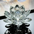 thumbnail image 4 of Artificial Quartz Crystal Lotus Flower Figurine Wedding Party Decor Souvenir, 4 of 6