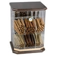 thumbnail image 4 of Franklin Wood Acrylic Display Cigar Humidor w/ 6 Bins & Hydrometer - Rich Solid Wood Top & Base - Capacity: 150, 4 of 8