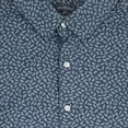 thumbnail image 2 of Van Heusen Mens Blue Leaf Long Sleeve Slim Fit Button-Down Shirt Large, 2 of 2