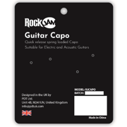 RockJam Spring Loaded Guitar Capo - RJCAPO-BK