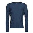 thumbnail image 1 of Tee Jays - Camiseta de CoolDry de Manga Larga para Hombre (Marino Mezcla), 1 of 2