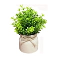 thumbnail image 2 of YiJuHui Artificial Bonsai Potted Plants, Fake Flowers for Home Decor, Lifelike Plastic Greenery in White Planter, Faux Floral Arrangement for Living Room Dining Table Courtyard Decoration, 2 of 6
