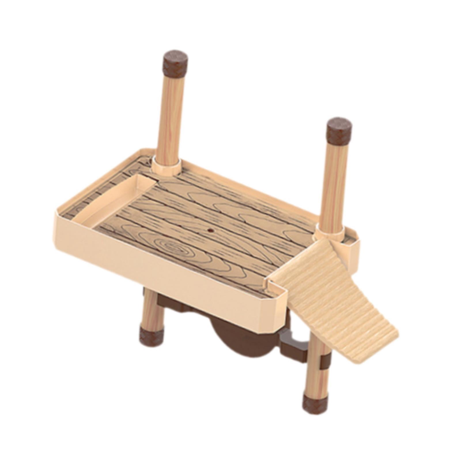 Bvdfgk Turtle Pier Float Aquarium Tortoise Dock for Aquariums Tank with Ramp Ladder