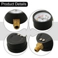 thumbnail image 2 of For Air Compressor Pressure Gauge 0 180Psi Y40 Y50 For Water And Liquid Measurement With Materials And Clear Dial, 2 of 9