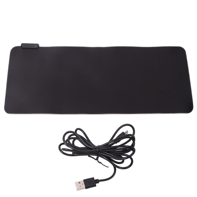 Alfombrilla de ratón para juegos RGB de gran tamaño, gruesa, antideslizante, con LED, para teclado de ordenador