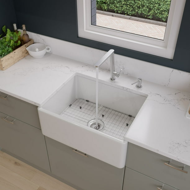 Alfi Brand Ab505 W White 26 Contemporary Smooth A Fireclay Farmhouse Kitchen Sink Com Alfi Brand Ab505 W White 26, What Is The Purpose Of A Farm Sink