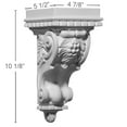 thumbnail image 2 of Ekena Millwork 4 7/8"W x 5 1/2"D x 10 1/8"H Hamilton Corbel, 2 of 5